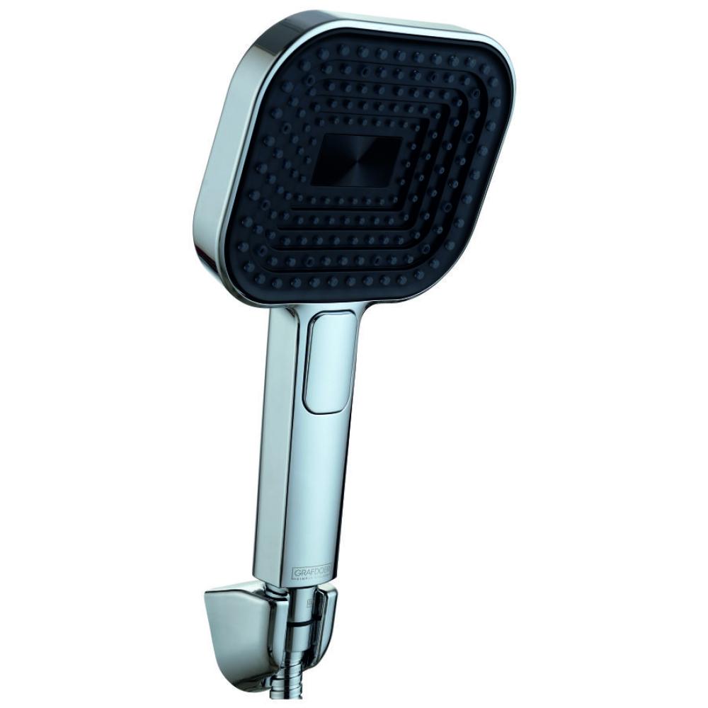 Soft Touch Multi Function Hand Shower with  1.5 Mtr. SS(SS 304) Flexible Hose & ABS Hook